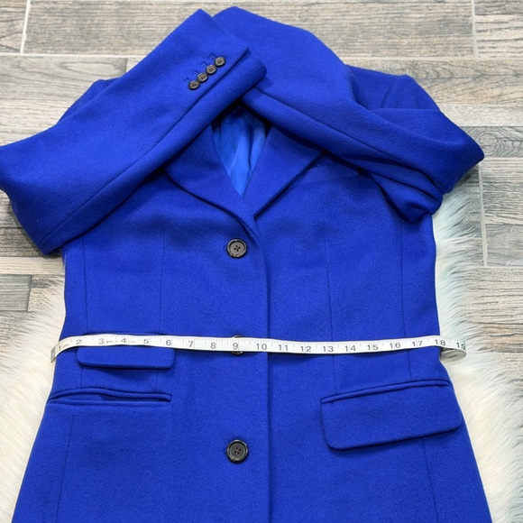 J. Crew Nello Gori Single Breasted Italian Wool Peacoat in Cobalt Blue - Picture 8 of 13